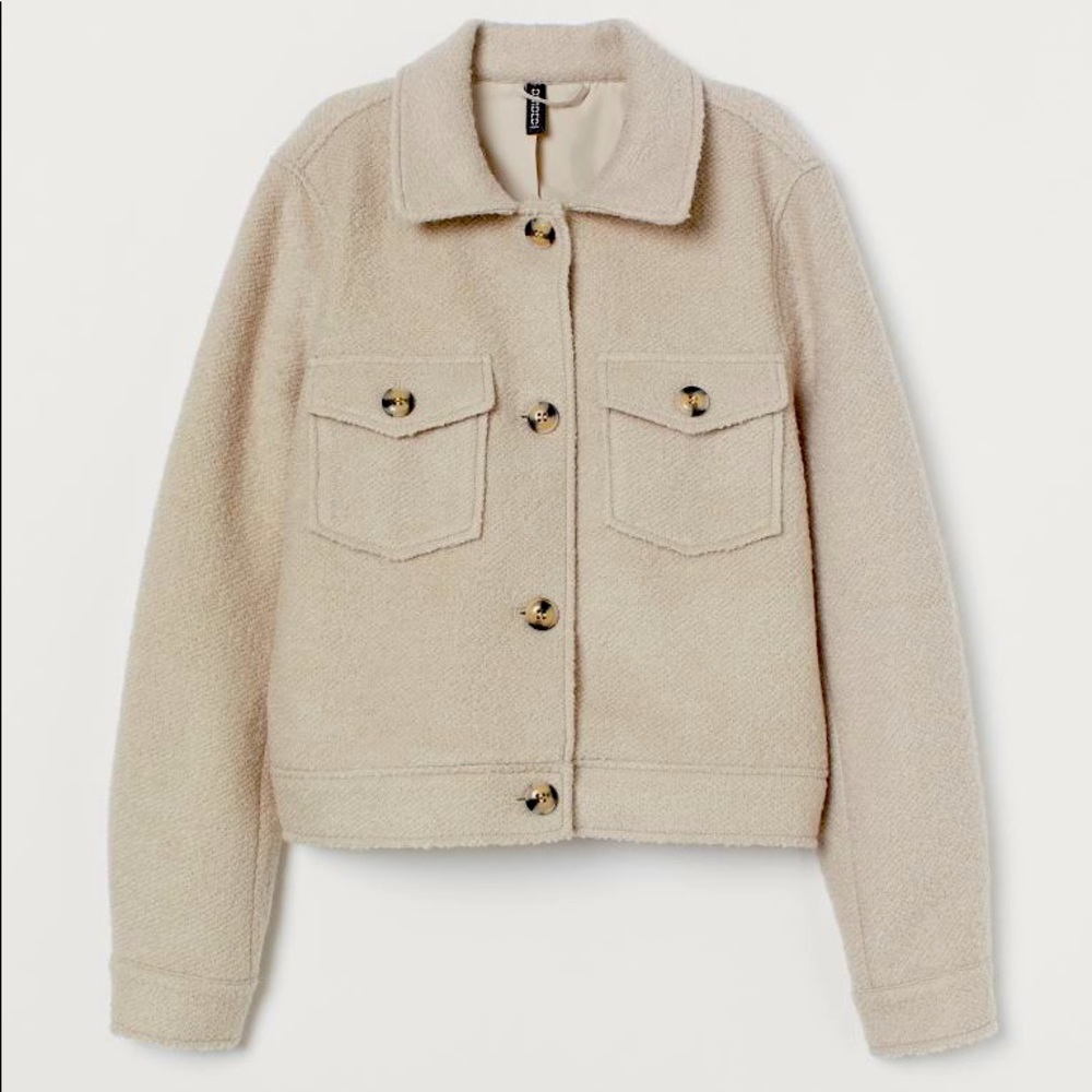 H&M Divided Short Boxy Coat